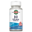 KAL vitamin D3 5000 IU 125 mcg, vysoce potentní vitamin D Žvýkačky, absorpce vápníku, zdraví kostí a imunitní podpora dodatek, přírodní mátový flavor, 60denní záruka, 60 Služeb, 60 Žvýkaček