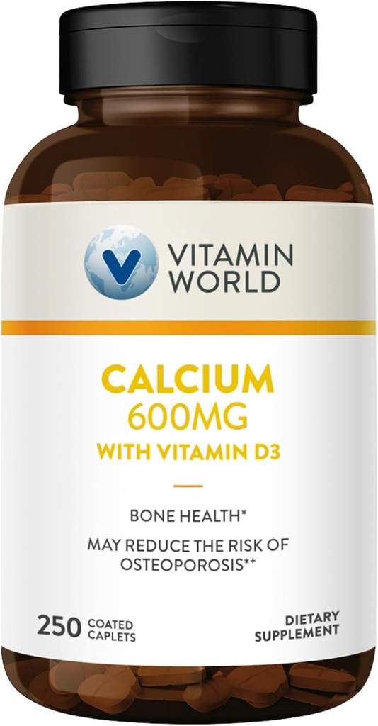 Vitamin Světový vápník 600mg + Vitamin D3 250 Potahované kapesníky