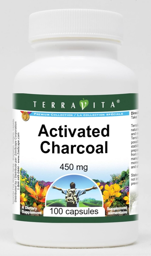 Aktivované uhlí - 450 mg (100 tobolek, ZIN: 510652) - 3 balení