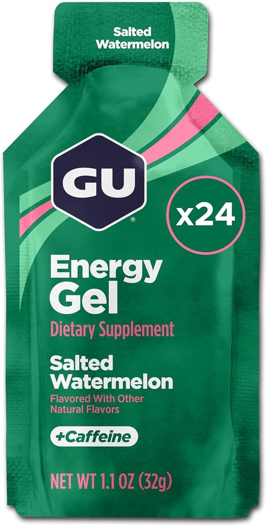 GU Energy Original Sports Nutrition Energy Gel, Slaný meloun, 26.4 Oz, 24 Počet
