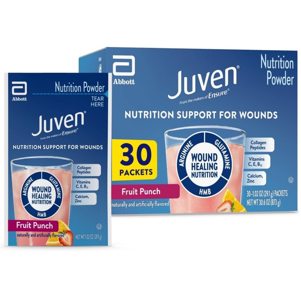 Medline Juven Powder Nutriční dodatek (Ovocný punč, Balení: 30EachCarton)