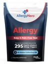 AllergyHero Komplexní sada pro testy alergií na potraviny a životní prostředí s 295 Triggery pro dospělé a děti - snadné a pain-Free at- Home
