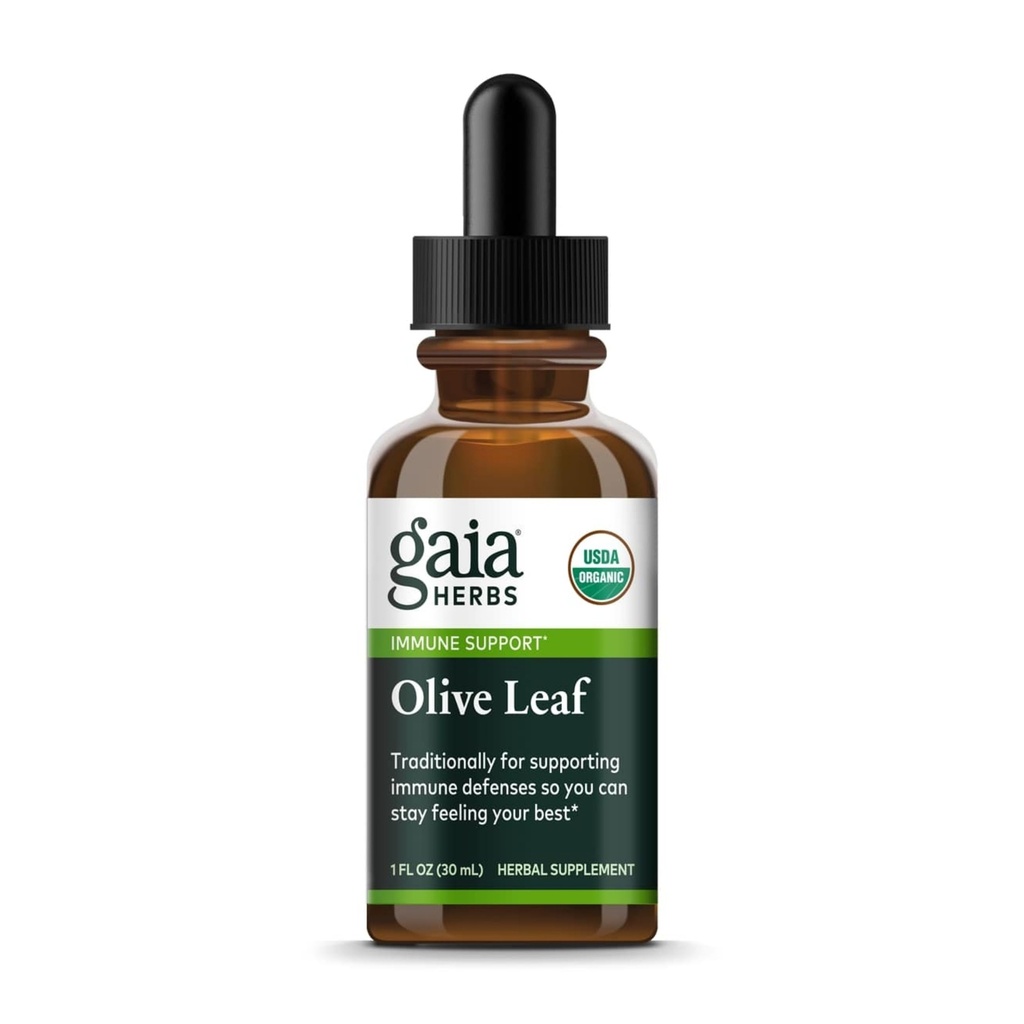 Gaia Herbs Olive Leaf 1 Fl Oz, tekutý extrakt