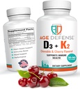 Vitamin D3 2000 IU s K2- 90 žvýkací tablety s třešňovou Flavoring- Natural Energy Booster- Podporuje Vitalitu, imunitní zdraví, & Celkově Wellness- Vitamin D3 s vitamínem K2 pro muže a ženy