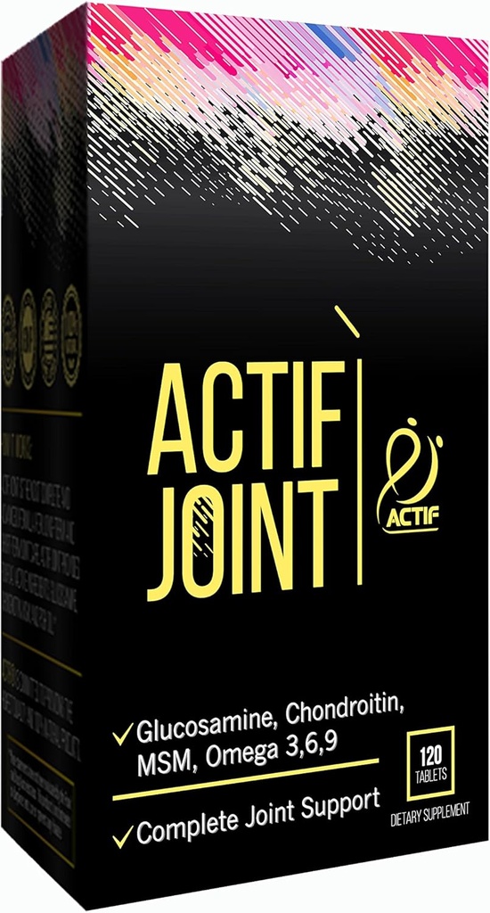 ČINNOST Společný dodatek 4- in-1 Rychlá úleva Maximální síla, Full Joint Support Formule, Non GMO, 120ct, Made in USA