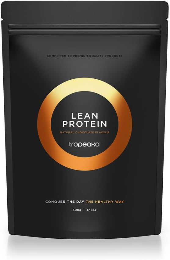 Tropeaka Plant Based Lean Protein Powder for Smoothies & Shakes - Chocolate - Vegan Protein for Men & Women, Gluten Free, Dairy Free, Non- GMO, 17,6oz (20 Služeb)