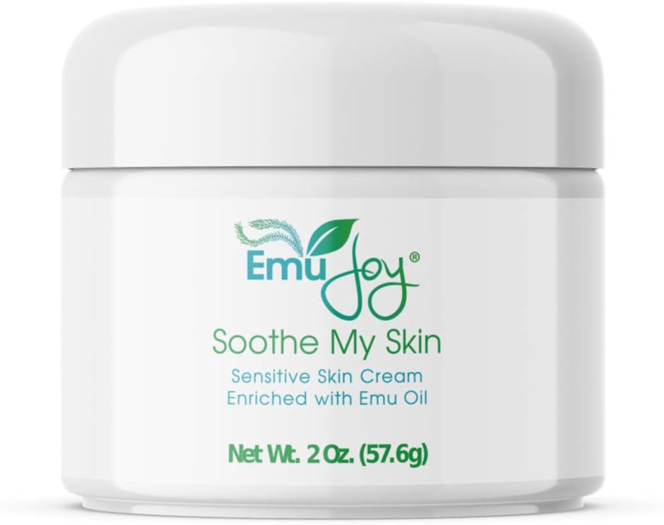 Soothe My Skin Cream for Sensitive Skin - Stocking Stuffers. Eczema Cream Psoriasis Atopic Dermatitis Lichen Sklerosus. Emu olej pouze s přírodními složkami