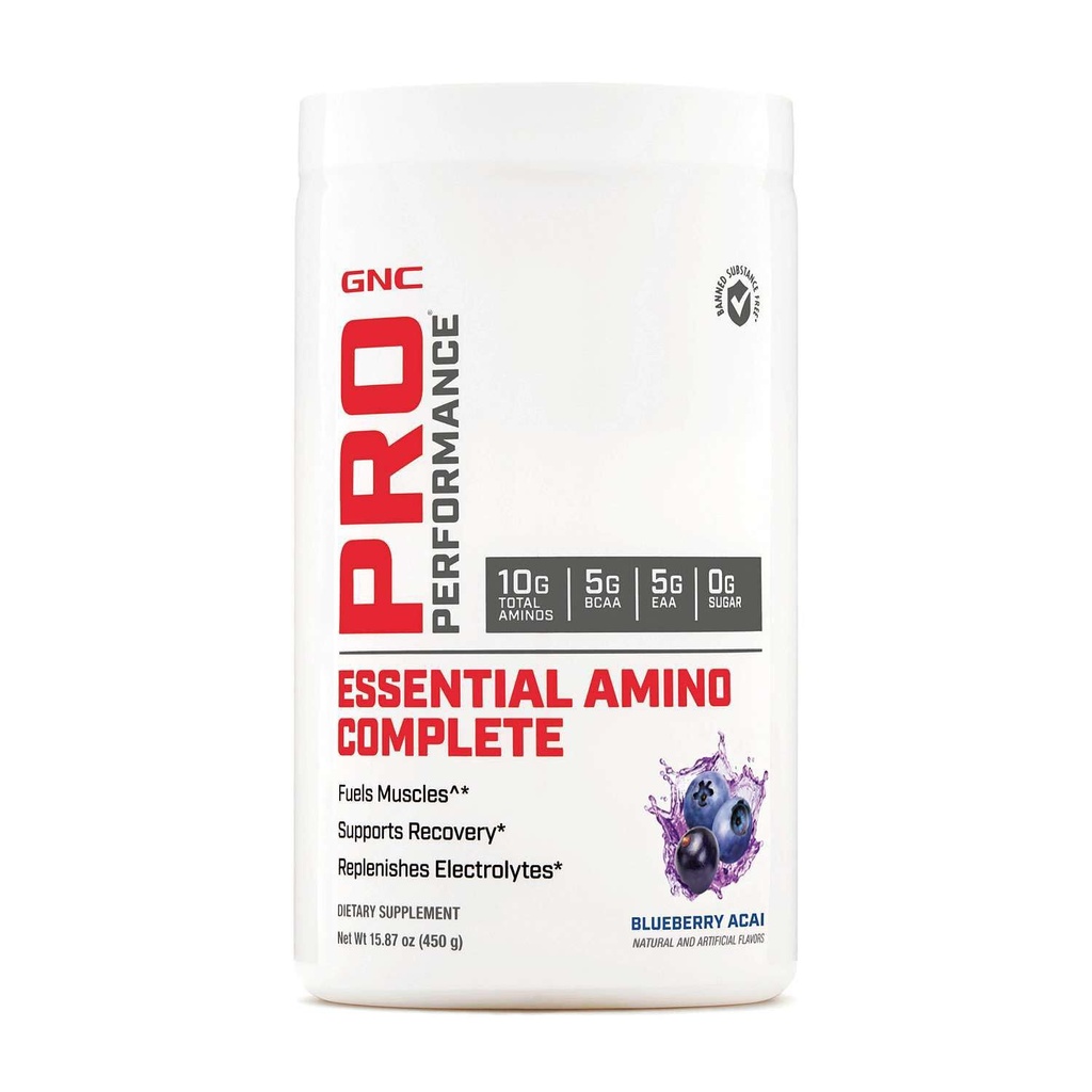 GNC Pro Performance Essential Amino Complete, Blueberry Acai, 30 Služeb