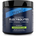 Zeal Electrolyte Powder Recovery Drink (30 Servings curumber Lime) w 0 Cukr + BCAA + B-Vitamins Electrolyte Supplement w Draslík Zinek & Magnesium