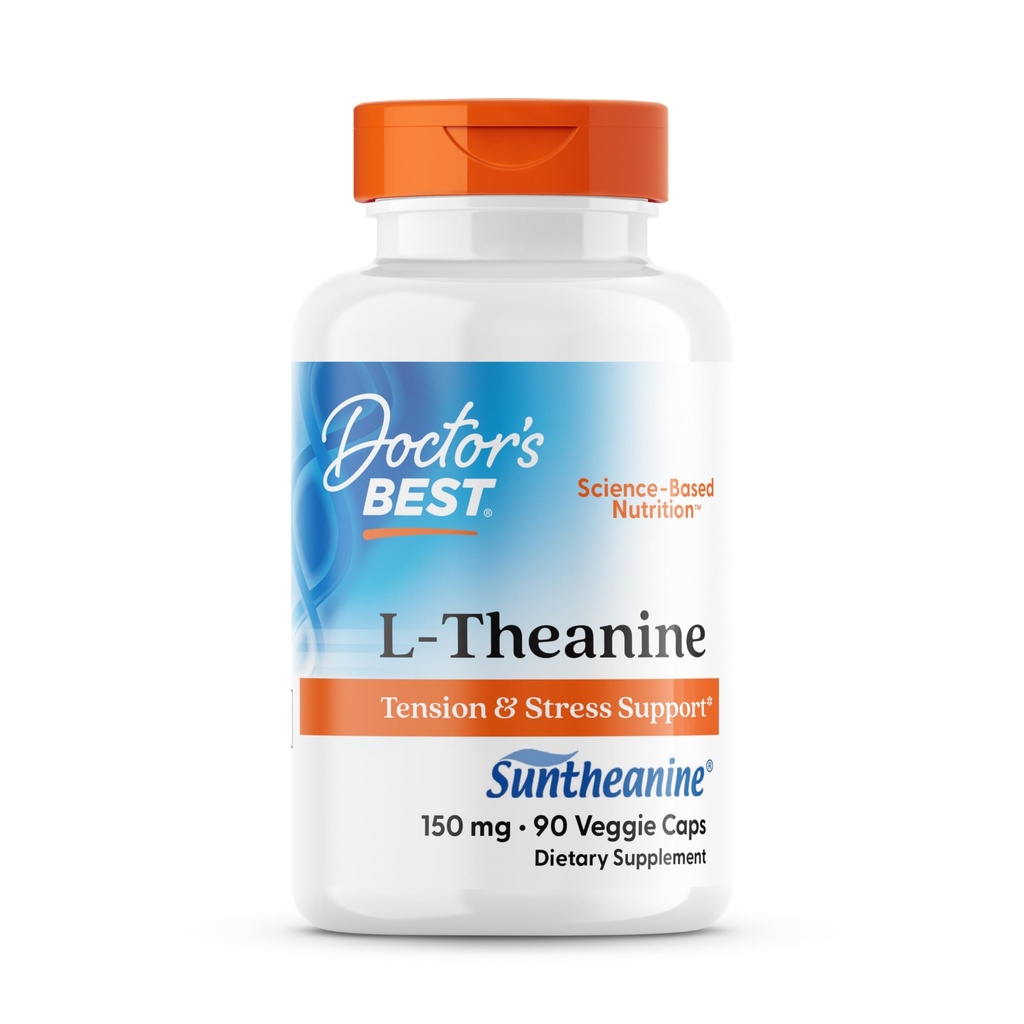 Nejlepší doktor L- Theanine Obsahuje suntheanine, Pomáhá snížit stres & Spánek, Non- GMO, gluten Free, Vegan, 150 mg (DRB- 00197), 90 Počet