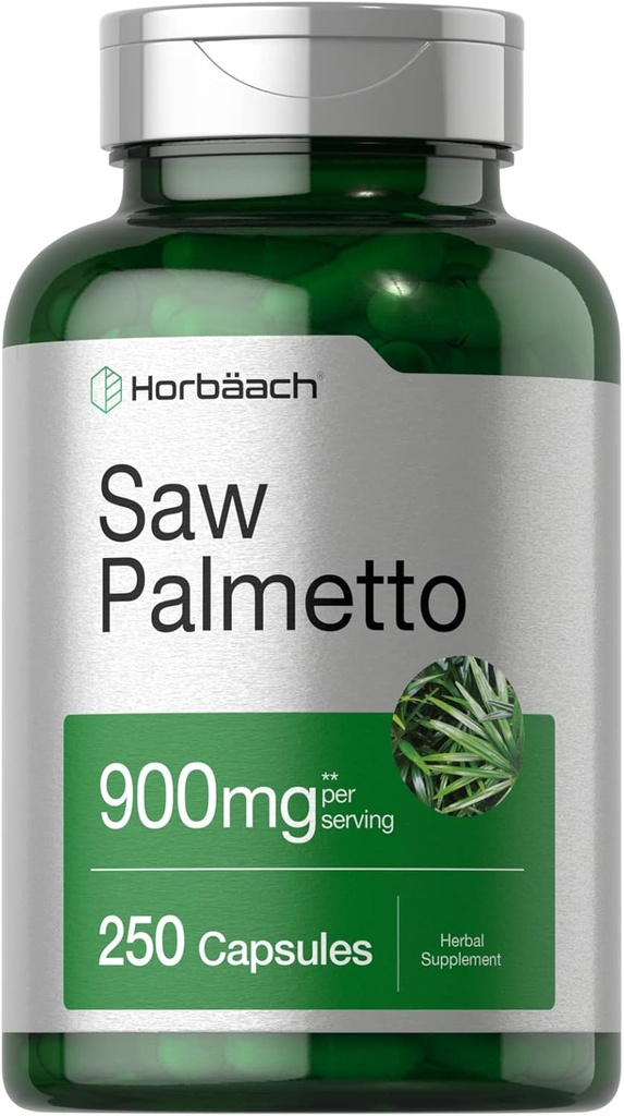 Horbäach Saw Palmetto Extract 124; 900mg Supplium 124; 250 Kapsle 124; Non- GMO a gluten Free Formule 124; Traditional Herb Dodatek