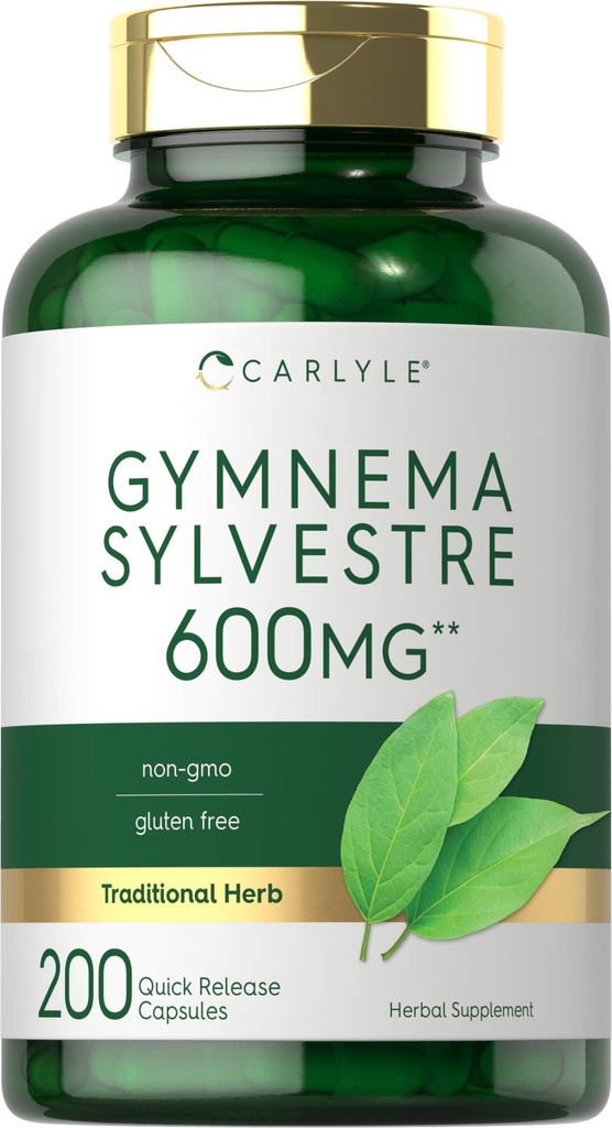 Carlyle Gymnema Sylvestre Kapsle 124; 600mg 600mg 6124; 200 Počet 124; Non- GMO a gluten zdarma dodatek