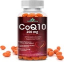 High- Absorpce CoQ10 200 mg - Gluten- Free Softgels for Heart, Stamina & Brain Support - 60- Day Supply, 120 Count