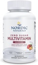 Nordic Naturals Zero Sugar Multi Gummies - vegetariánský multivitaminový dodatek - Passionfruit Mango - 60 Pectin- Based Gummies - 12 Essential Vitamíny pro dospělé - Non- GMO - 30 Služení