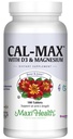 Maxi Health vápník 1000 mg s vitaminem D3 (400 IU) a hořčíkem (750 mg) - Cal Max doplněk stravy pro kosti, zuby a společnou podporu - pro muže a ženy - 180 tablet