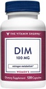Vitamin Shoppe DIM 100MG s bioperine Black Pepper Extract, podporuje Estrogen metabolismus pro ženské zdraví (120 Kapsle)