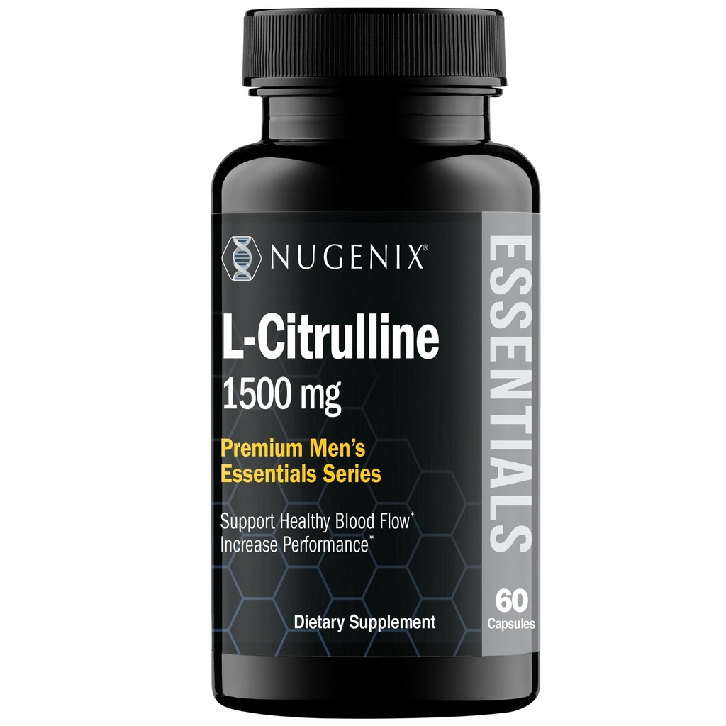 Nugenix Essentials L- Citrulline dodatek pro zvýšený krevní tok a výkon - 1500 mg, 60 Kapsle