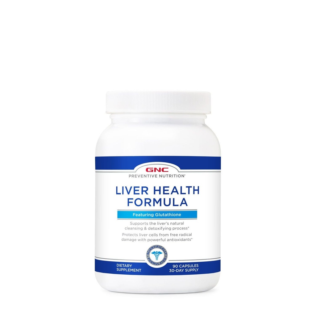 GNC Preventivní nutriční jaterní vzorec, funkce Glutathione, 90 Kapsle
