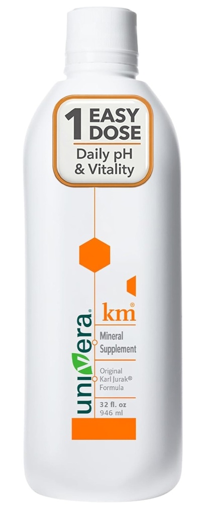 Univera km, Liquid Draslík Supports, 32 fl oz (1PK), Body 's pH krevní bilance, Original Karl Jurak fomula, Earthy Taste (30- Day Supply)