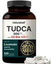 TUDCA 500mg s OX Bile 125mg Per Serving, 120 Kapsle - Bile Salts Support, High Absorption Livamát Formule 124; Jaterní čištění Detox & Opravy dodatek 124; Přírodní hořké chuti - Třetí strana Testováno