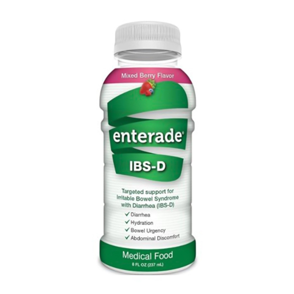 enterade IBS-D Nápoje pro IBS Relief of Symptoms from Iritable Bowel Syndrome with Diarhea (IBS-D), Mixed Berry (12 lahví, 8 oz každý)