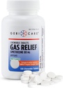 GeriCare Simethicone Chewable Gas- Relief Tablets 80mg CLAS124; Fast Relief for Gas, Bloating, Discomform CLAS124; Mint- ochucené CLAS124; Oral Adult Assistance Assistance Assistance (100 tablet) 2 Pack