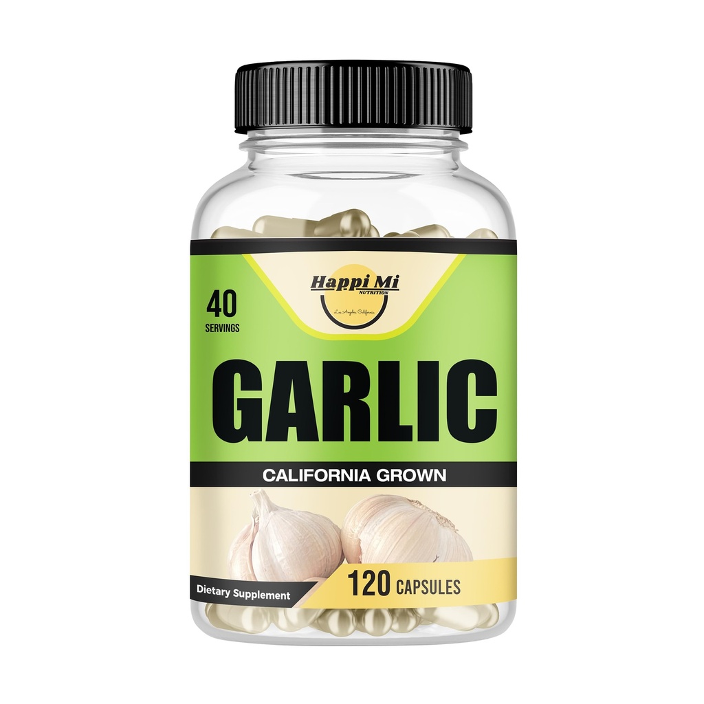 Česnek Kapsle 2400mg - Vyrobeno s organickými česnekovými žábry, California US Grown - Přírodní Imunitní Supplement 40 Day Supply