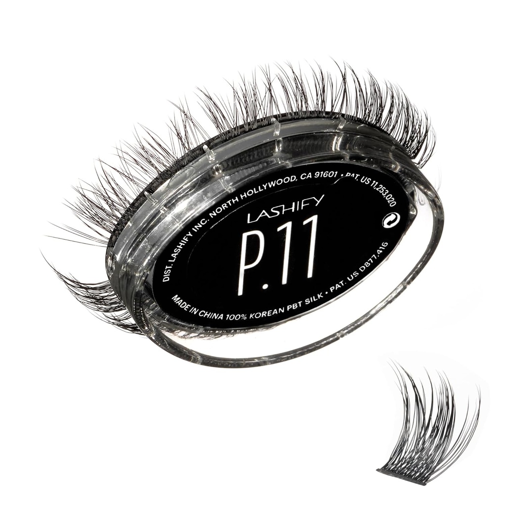 Lashify Plushy 11mm Gossamer řasy v černé, snadné DIY falešné řasy pro objemný, ale stále přírodní vzhled