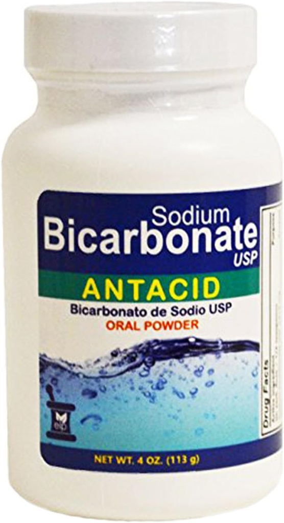 Bikarbonát sodný Antacid Perorální prášek USP 4 oz
