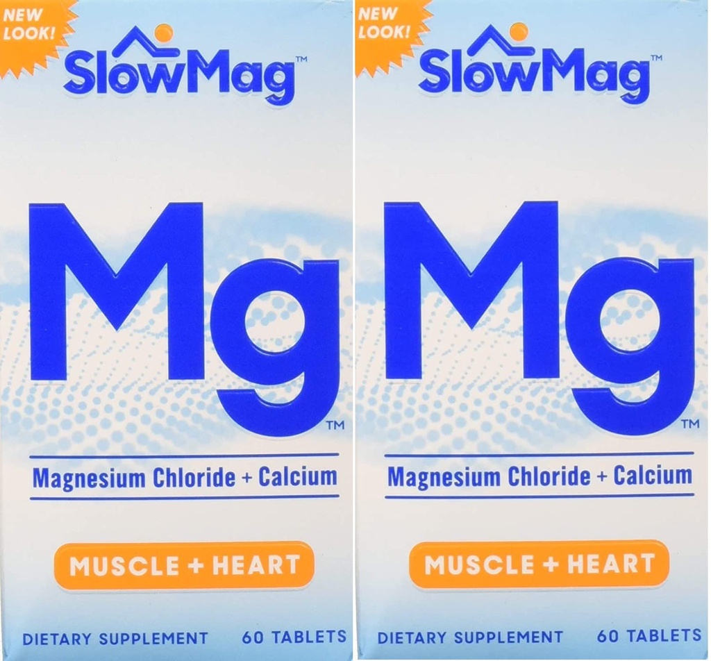 Slow-Mag Slow-Mag chlorid hořečnatý s vápníkem, balení květen Vary, 60 Počet (balení po 2)