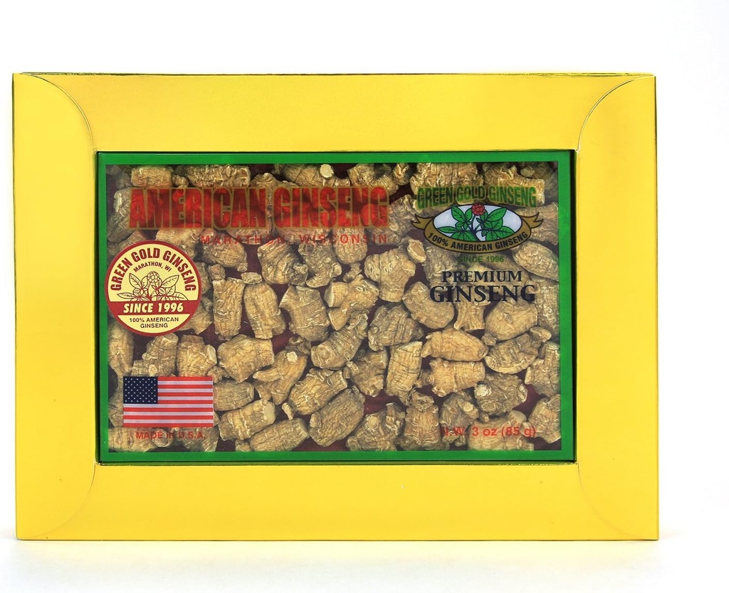 SKU PS 135-3 CLAS124; Small "Bullet" CLAS124; American Ginseng Roots from Marathon County, WI CLAS124; 3oz Box, B06XCL2TQQ