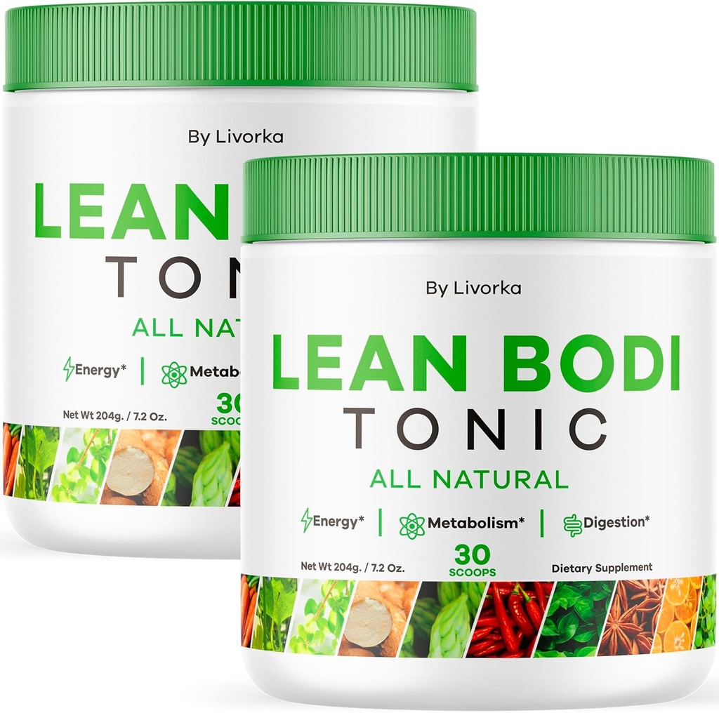 (2 balení) Lean Body Tonic Powder, Lean Body Tonic, LeanBodyTonic, Lean Body Body Powder, Lean Body Tonic Powder Advanced Formule, Lean Body Powder All Natural, 60 Servings for 2 Months