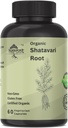 Organic Shatavari Root 500mg (Asparagus racemosus) Menstrual Cramp Relief, Menopauza Support, and Women 's Health CLAS124; 60 Kapsle 124; Hormonální Balance Support