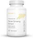 Iluminate Labs Panax Ginseng Extract Kapsle 124; 200 mg CUP 124; Podporuje energii, Cognitive Function & Mood CUP 124; Third-Party Tested and Backed by Medical Research