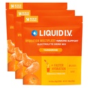 Liquid I.V. ® Hydration Multiplier + Imunitation Support - Tangerine CLAS124; Electrolyte Powder Drink Mix CLAS124; 3 Pack (42 Servings)