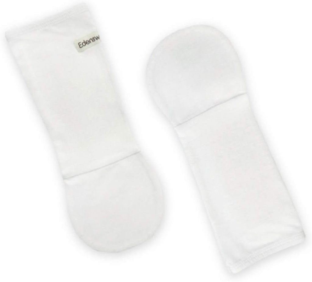 Zinc- Infuze novorozence Baby a Toddler rukavice žádné škrábance koťata pro Eczema - Mokrá Wrap terapie (24 měsíců, bílá)
