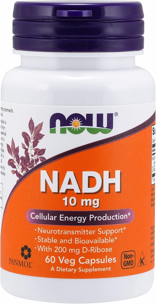 NADH s Ribose, 10 mg, 60 Veg Caps od Now Foods (balení po 3)