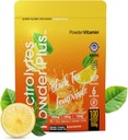 PowderVitamin Electrolytes Powder Plus (100 Serving) Black Tea Lemonade Electrolyte Powder Zero Calorie Keto, 0 Cukr, No Maltodextrin, 1000mg draslík, 120mg vápníku, 120mg hořčíku, Hydratační prášek