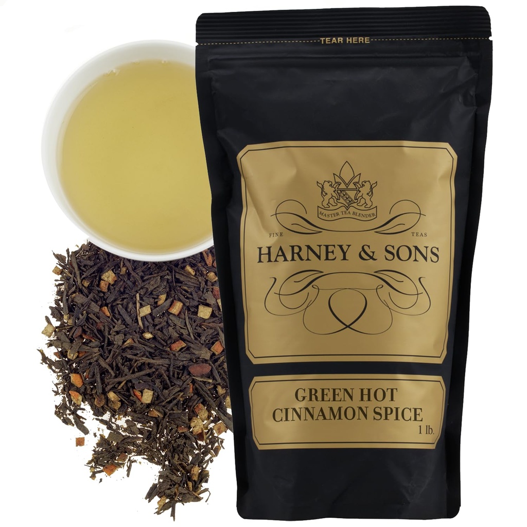 Harney a synové zelená horká skořice koření čaj 124; 16 oz Loose Leaf Tea
