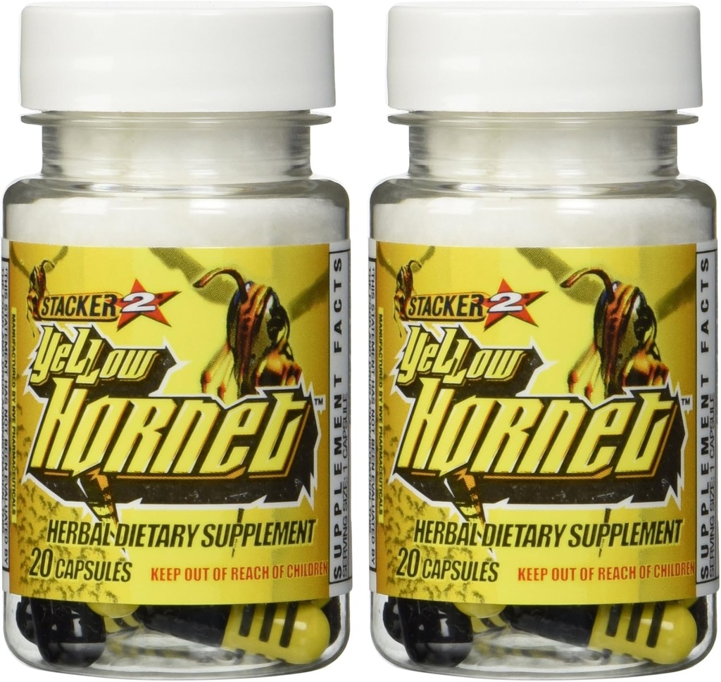 Stacker 2 Yellow Hornet Efedra Free - 2 Lahve - 40 Kapsle
