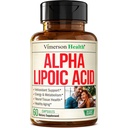 Alpha Lipoic Acid - High potency 650mg ALA dodatek pro nervové a mozkové zdraví, antioxidační podpora a zdravé stárnutí - Vegan & Non- GMO - Silnější než alfa Lipoic Acid 600mg - 60 Kapsle