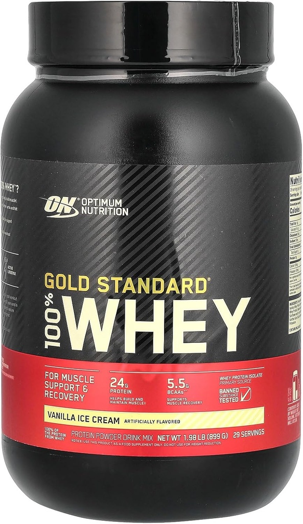 Optimum Nutrition Gold Standard Whey Vanilla Ice Cream - 2,07 lbs