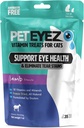 Peteyez vitamínové léčby pro kočky - odstraňovač slz - Oční ochrana zdraví - Snižuje svědění a alergie - Lamb Flavor - 1oz