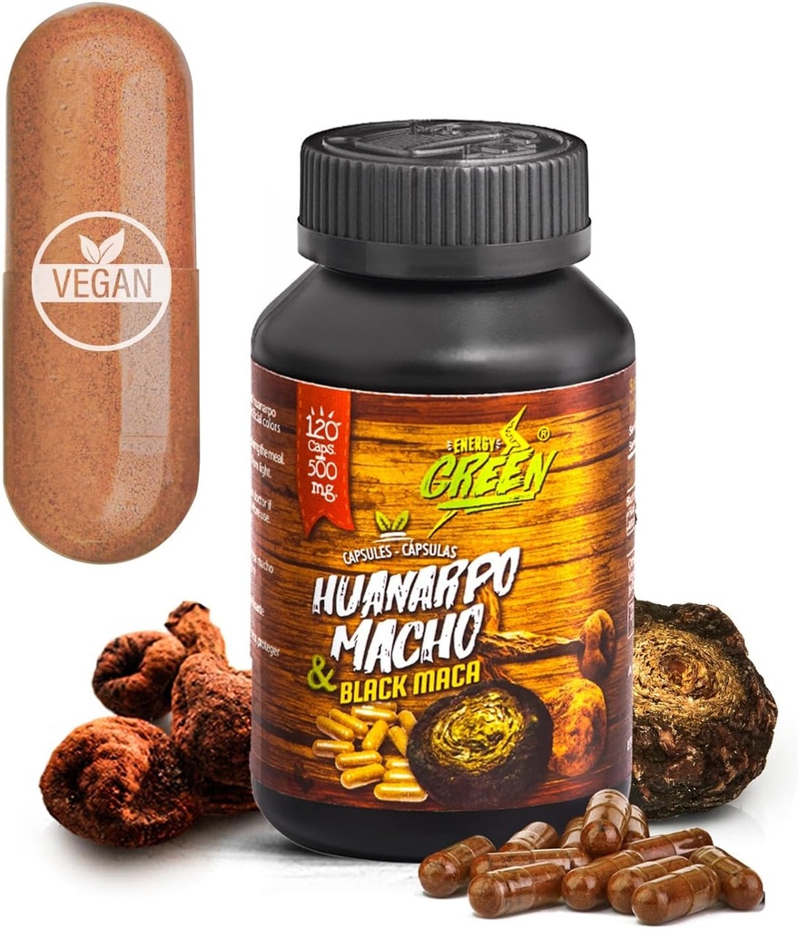 Black Maca Root a Huanarpo Macho Kapsle l 100% přírodní Energizer a Booster l imunitní podpora pro muže (1500mg na Serving) l Muž Zdravotní podpora l Andes