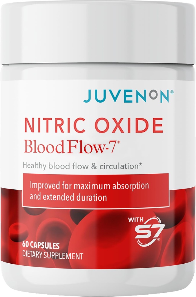 Juvenon BloodFlow-7 Příplatek oxidu dusnatého s nitrosiginem