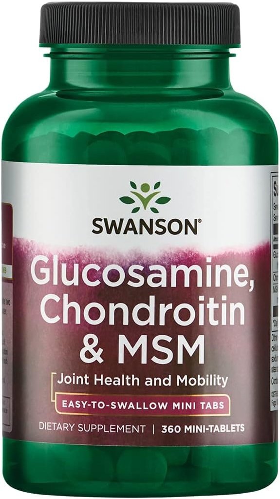 Mini- Tabs Glucosamine, Chondroitin & Msm 750 / 600 / 300 mg 360 Mini- Tabs