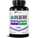 Healthfare Bilberry Supplement for Eyes CLAS124; 5000mg Extract CLAS124; Vision & Eye Health Support CLAS124; Antioxidant Support CLAS124; 200 Vegan Capsules CLAS124; Extra Strens124; Non- GMO, gluten- Free CLAS124; Made in USA