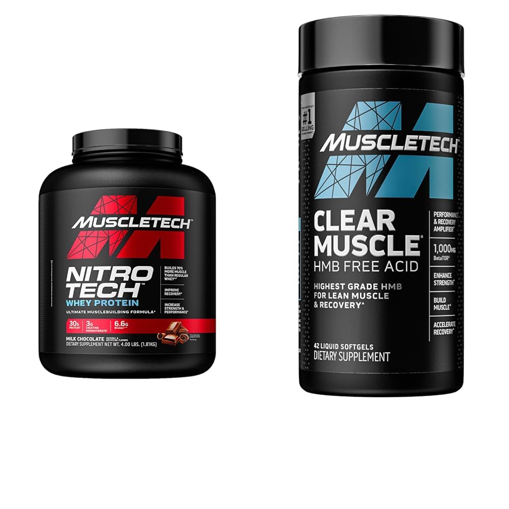 Muscletech syrovátka protein prášek nitro- Tech syrovátka protein izolát & Peptides & Clear Muscle Post cvičení Recovery 124; Muscle Builder pro muže a ženy