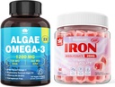 Vegan Iron Gummies & Plant- based Algae Omega 3 1200mg dodatek