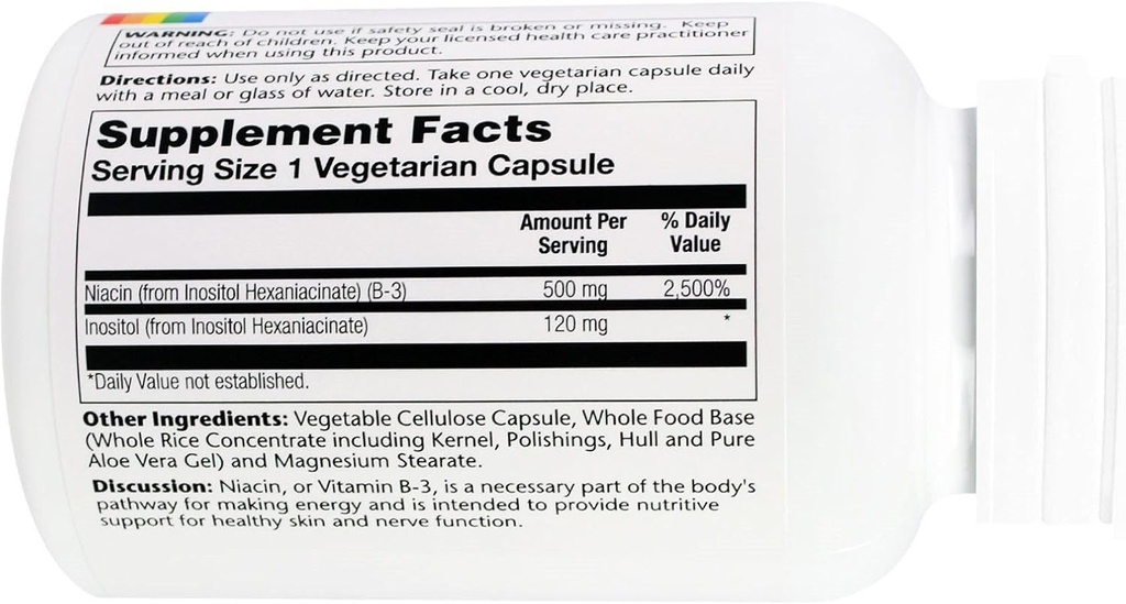 Solaray - No Flush Niacin, 500 mg, 100 tobolek